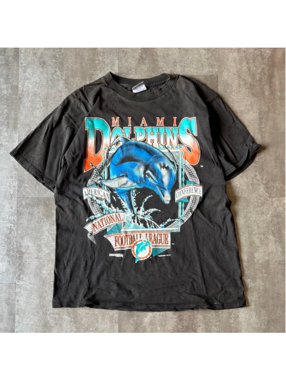 Vintage Miami Dolphins Shirt Mens Large Trench Sports